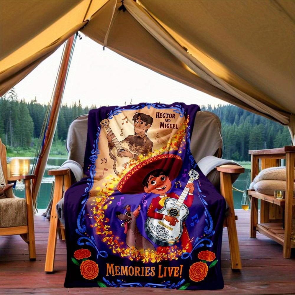 1pc, Coco Héctor and Miguel Blanket Seasonal Universal Throw Blanket for Room, Outdoor Blankets, Living Room, Travel, Camping