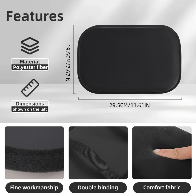 1 Stück Schwarzes Auto Mittelkonsolenpolster, Armlehnenbox Höhenpolster, Armpolster - weich und bequem