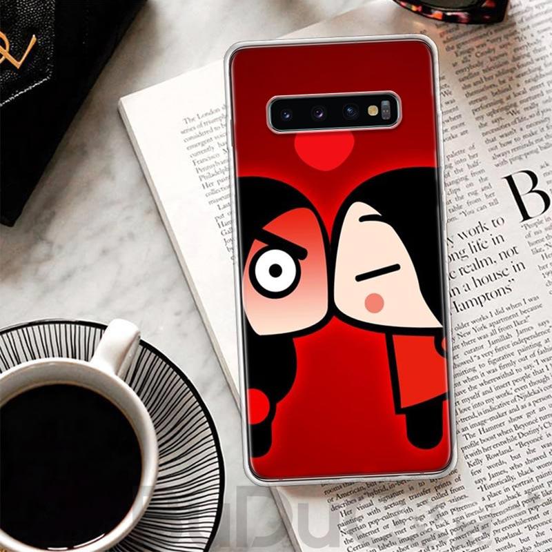 Cute Cartoon Pucca Garu Cover For Samsung Galaxy M12 M21 M30S M31 M32 Phone Case M51 M52 Note 20 Ultra 10 Plus 9 8 J4 J6 + J8 M1