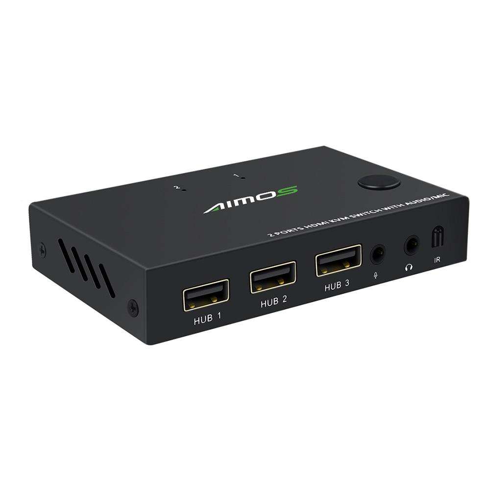 Buy 4k*2k30hz Switch 2 In 1 Out Usb Switcher Selector With Remote