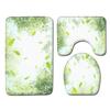 Small Fresh Toilet Three-Piece Floor Mat Bathroom Absorbent Non-Slip Carpet Door Mat