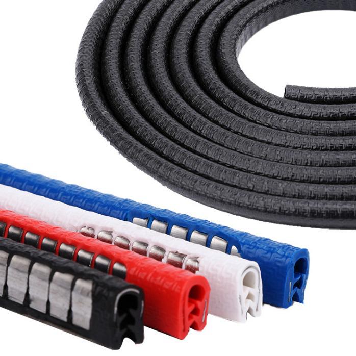 Car Door U-Shaped Seal: Anti-Collision & Scratch-Resistant Rubber Strip серый