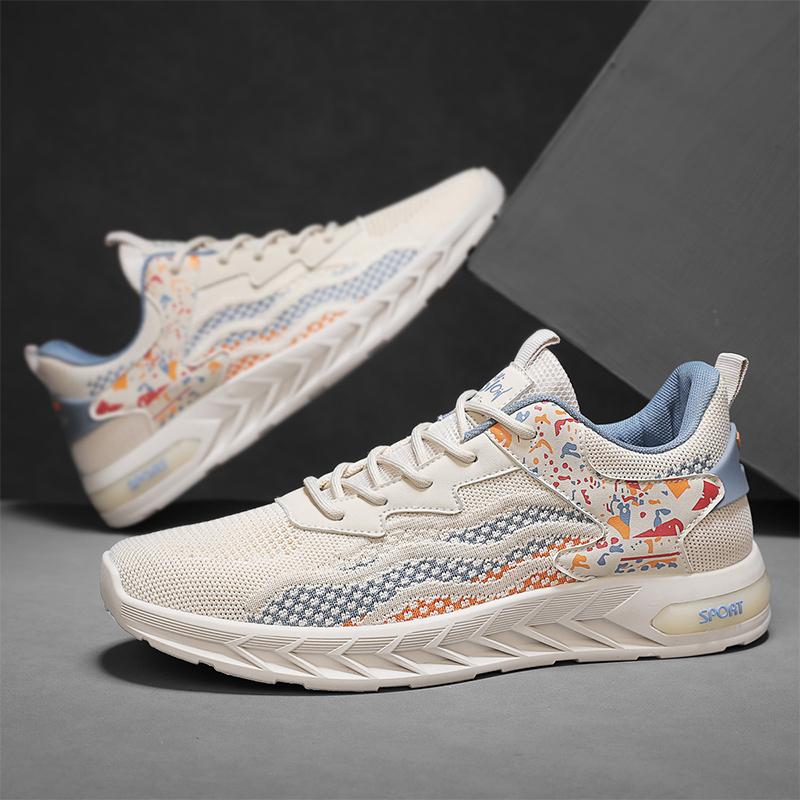 Мужская повседневная спортивная обувь Дышащая сетка Низкий верх Удобная Нескользящая — фото 4