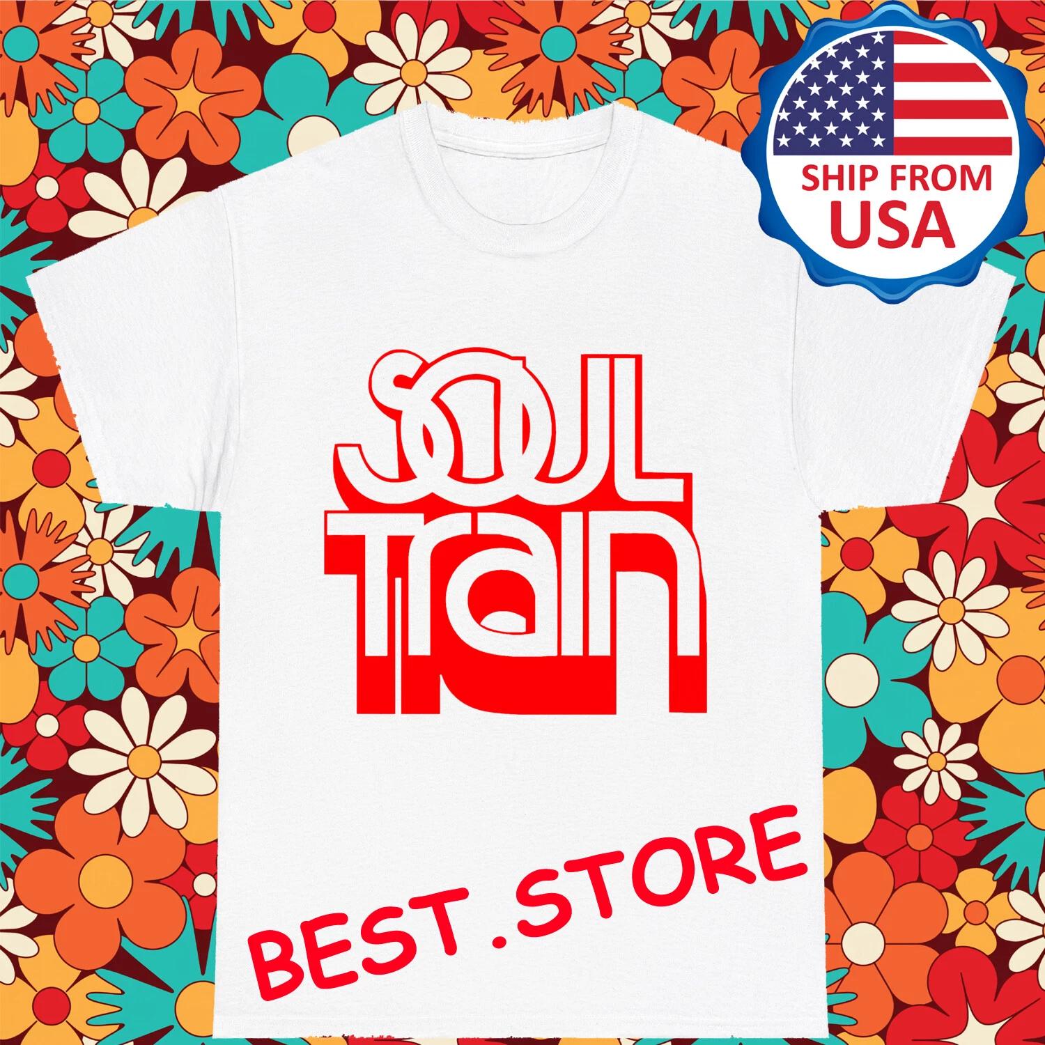 Soul Train TV Show Men s White Size S-5XL S