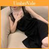French Elegant Ice Silk Sleepwear For Women With Lace Camisole Slip For Home Comfort