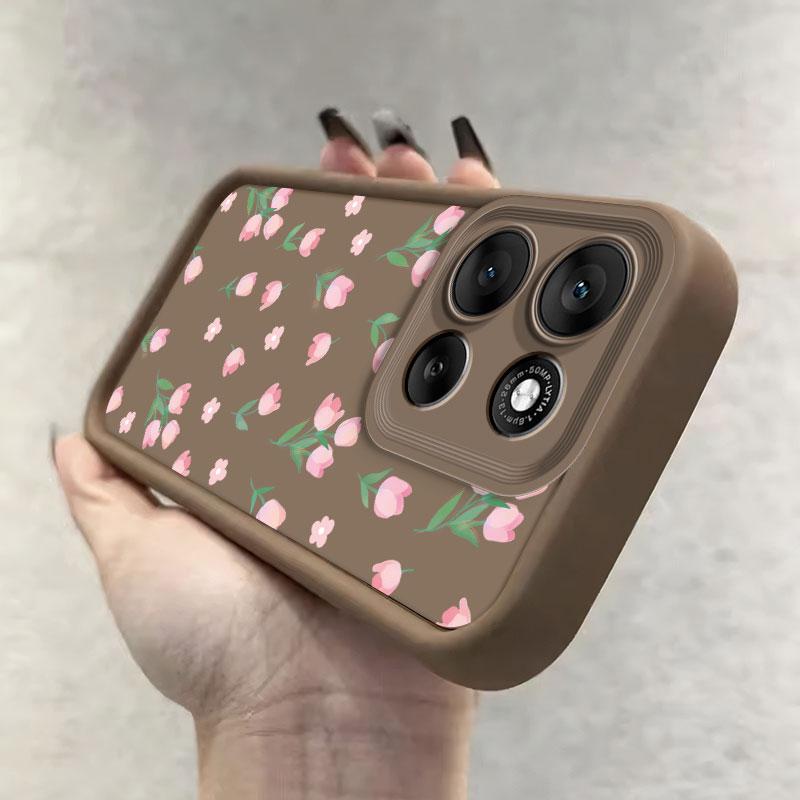 Tulip Flower Phone Case For Motorola Moto G86 G56 5G G 86 G56 MotoG56 MotoG86 Case Shockproof Soft Silicone Protect Cover Bumper