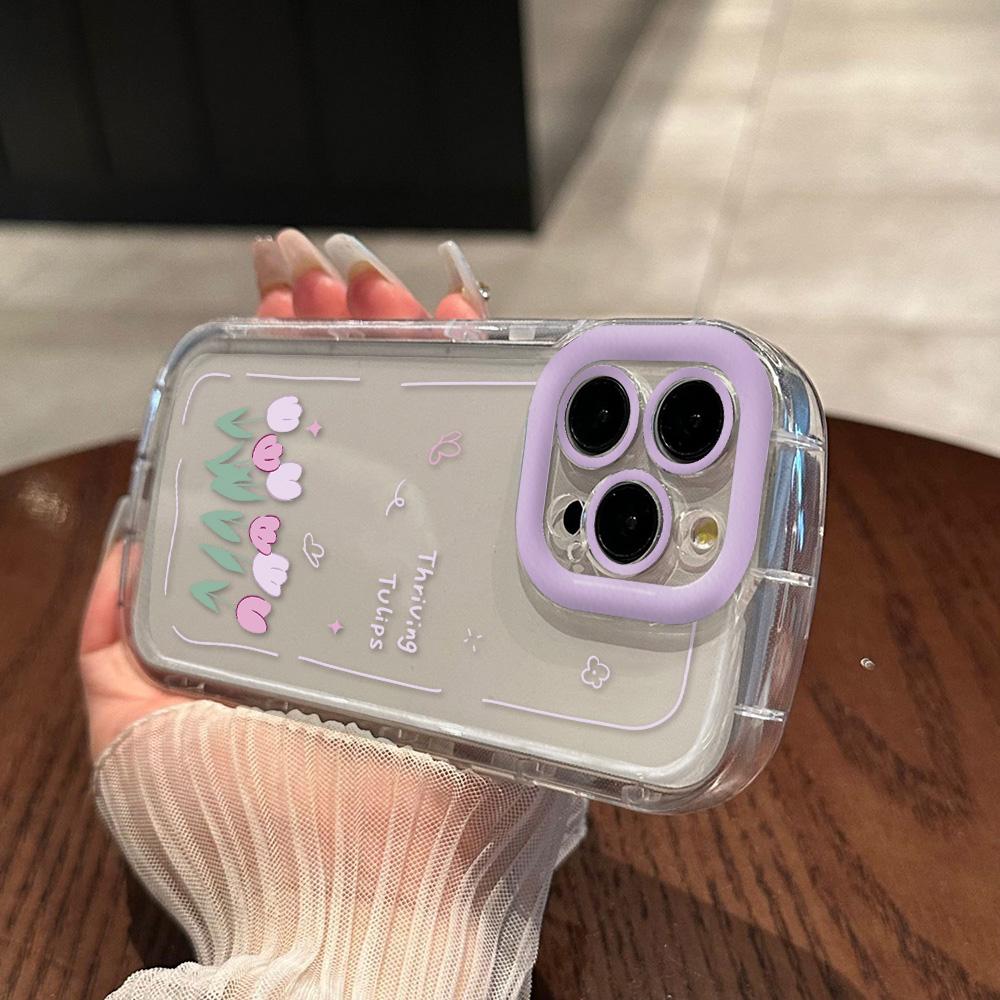 Mobile Phone Cases for iPhone 11 13 XR 15 Pro Max 12 14 Pro Max Case iPhone 16 7 Plus 8 Plus XS Max Cartoon Pattern Anti-drop Protection Shockproof