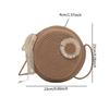 Crossbody Bag for Women Portable Modern Woven Purse for Holiday Summer Party Beige