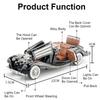 1:24 Scale 500K 300SL Vintage Car Toy Model Alloy Diecast Doors Opened Sound Light Pull Back Miniature Models Hobby Ornament