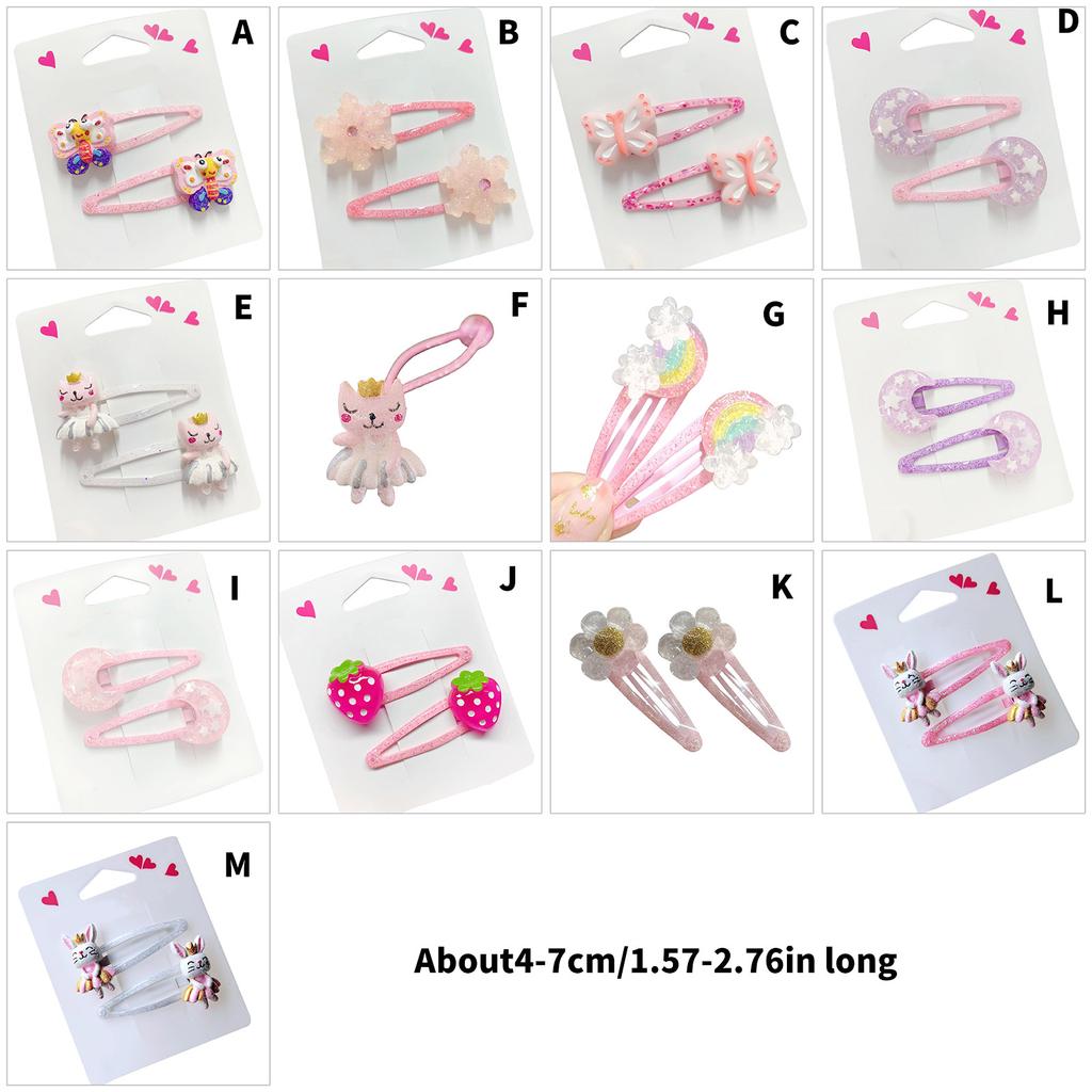 2lots Simple Temperament Hairpins Fall Winter Hair Clip Antiskid Hair Barrettes for Daily Wear and Special Occasions