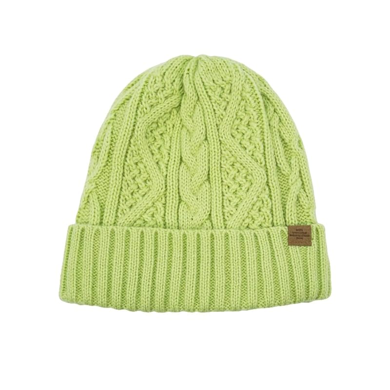

[polcadot] cable knitting back boa knit hat (JP, alphabet, M, L, pistachio)