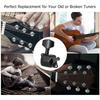 6 Pieces Guitar String Tuning Pegs Semi Closed Tuning Machine Machine Heads Tuners for Electric Guitar Acoustic