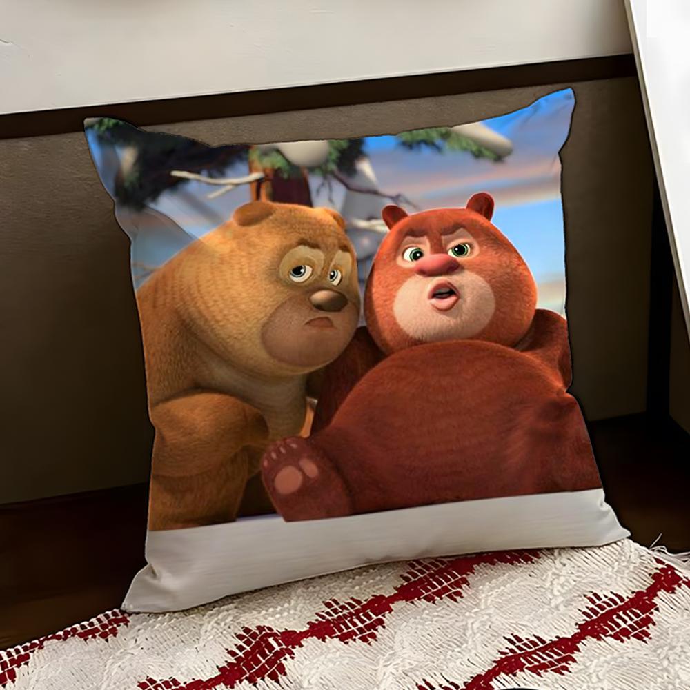 BBoonie BBears Cushion Cover Reversible Soft Durable Pillow Cover Home Car MultiScene Use for Daily Comfort