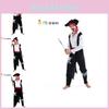 Cool Pirate Costume For Men Featuring Skull Design Polyester Fabric For Halloween Parties