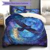 Blue Eagle  Pattern Bedding Quilt Set Quilt Cover Pillowcase Home Decoration  Gift (1 * Duvet Cover + 2 * Pillowcase, Without Core)