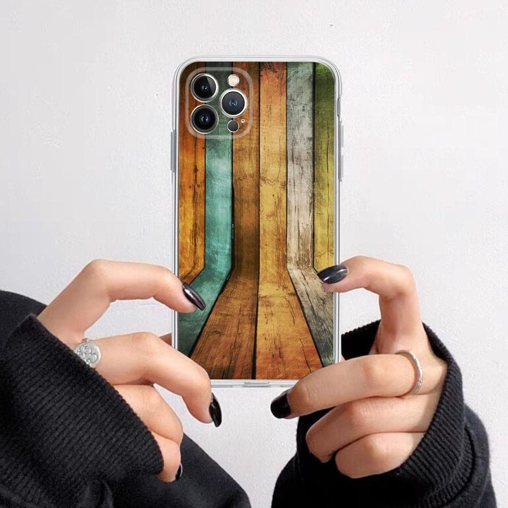 Wood Grain Phone Case for iPhone 16 15 8 7 6 6S Plus X SE XR XS 14 11 12 13 Mini Pro Max Mobile Case