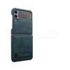 Applicable to Samsung ZFlip6 mobile phone case, new folding screen flip5 all-inclusive anti-drop 3/4 generation clamshell business leather case