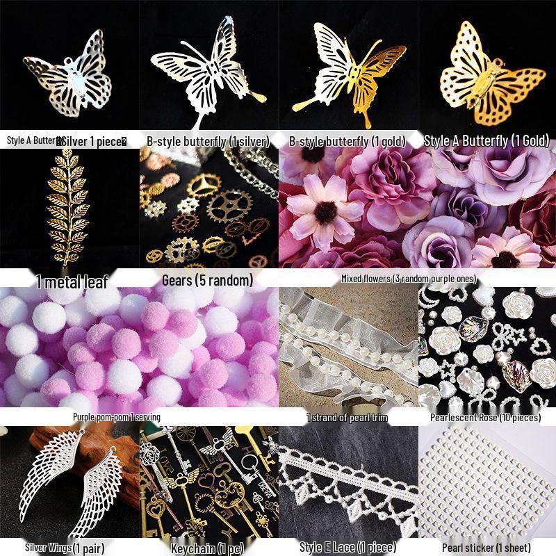 Baji Tuo Pain Bag Material Set: Ornaments, Filling, Props, Accessories, Tying Board, Fixing Glue.