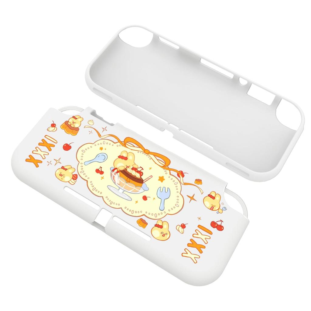 PlayVital Switch Lite Custom Protective Case Switch Lite Case Cover Switch Lite Protective Cover (Soft), (Soft), [Pudding Rabbit]