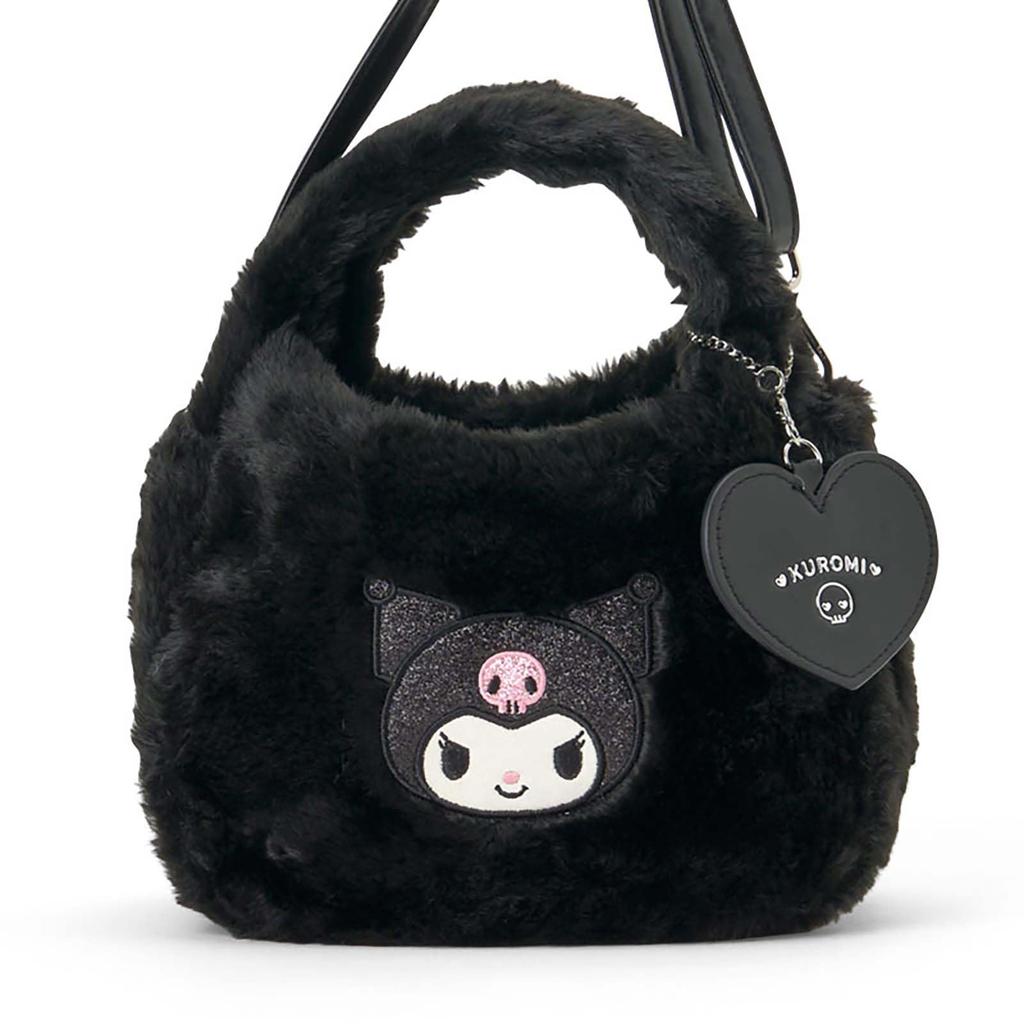 Sanrio Kuromi Boa Bag with Ages 3 and 264890 2-Way Charm, Up,