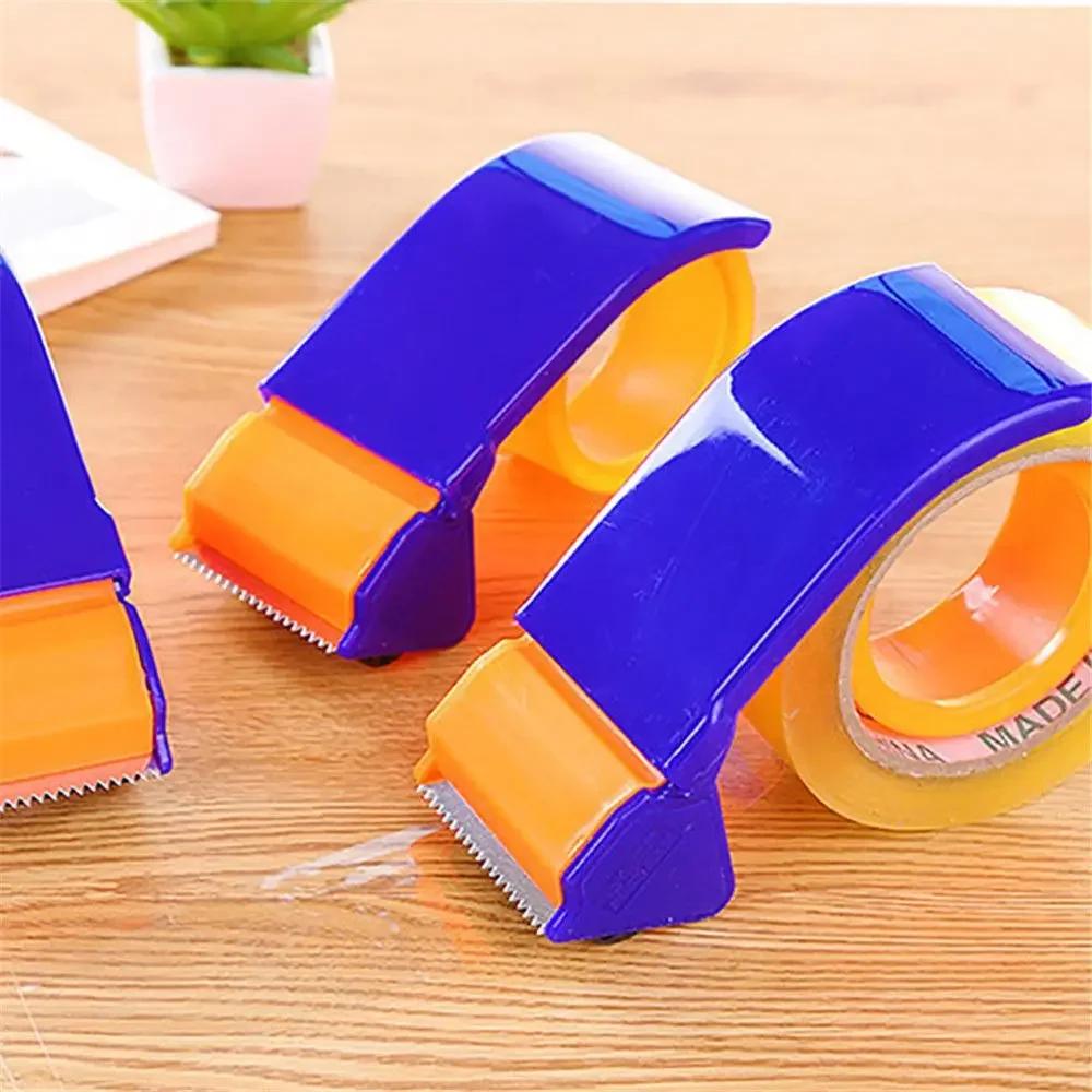 Tape Dispenser Plastic Sealing Packer Packaging Parcel 48mm Width Roller Tape Cutter Sealing Tape Holder Manual Machine