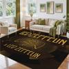 Led Zeppelin Design Crystal Velvet Rug Soft Decorative Mat for Bedroom Entrance