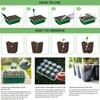 Seedling Starter Tray 5-Piece Reusable Space-Saving Holder Seedling Starting Tray For Beginner Gardeners Friends Enthusiast