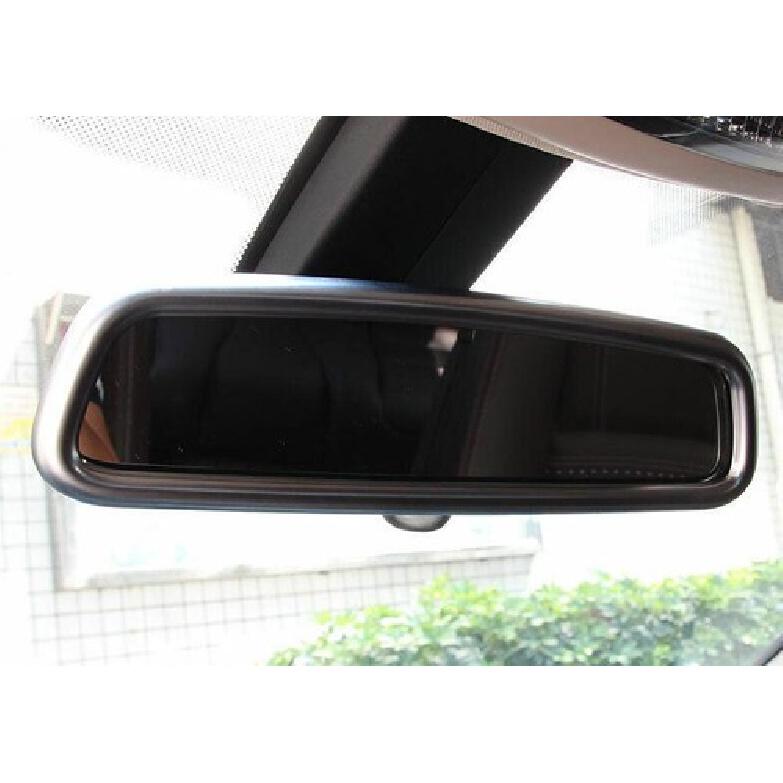 Interior Rearview Mirror Frame Cover Decor For Benz GLA CLA 2013- ABS Silver
