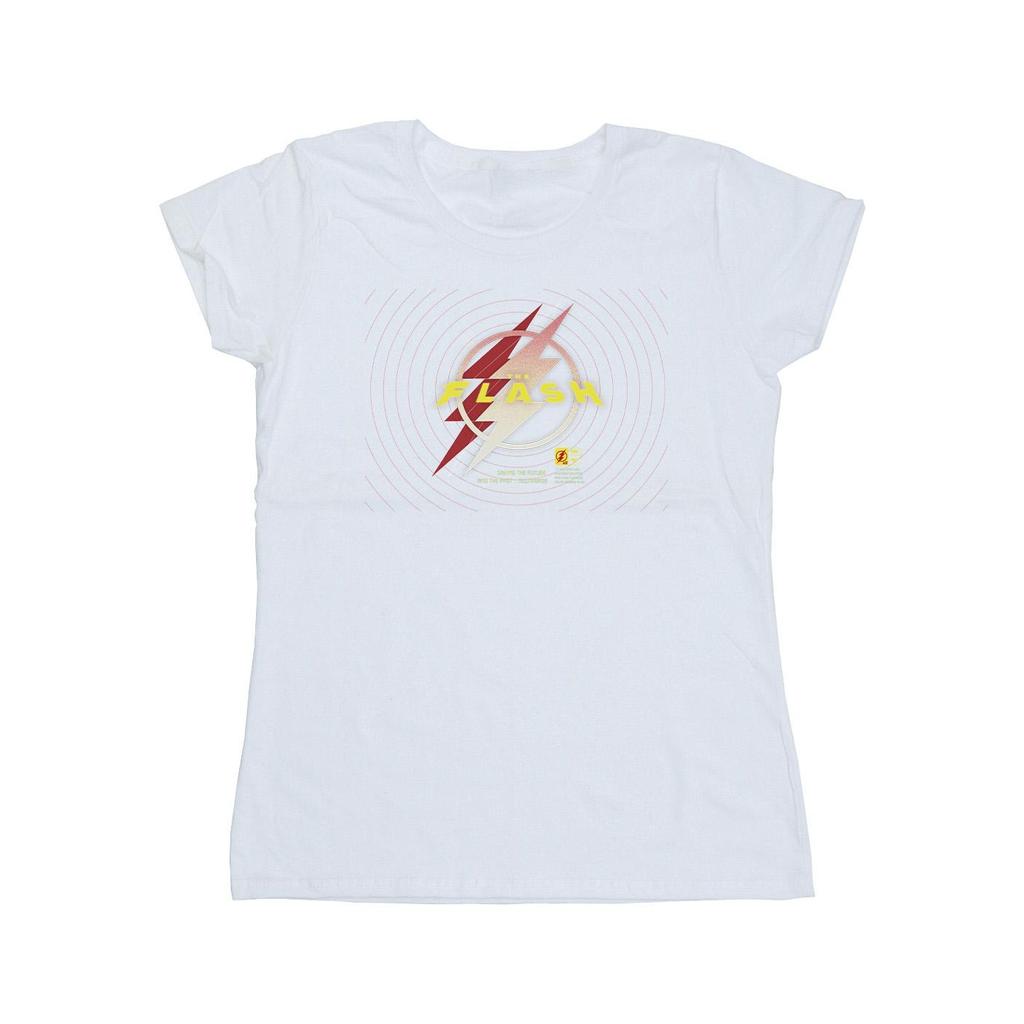 DC Comics Womens/Ladies The Flash Lightning Logo Cotton T-Shirt