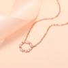 Mobius Ring Necklace for Women Niche Light Luxury Geometric Collarbone Chain Fashionable Small Fresh Rose Gold Garland Pendant