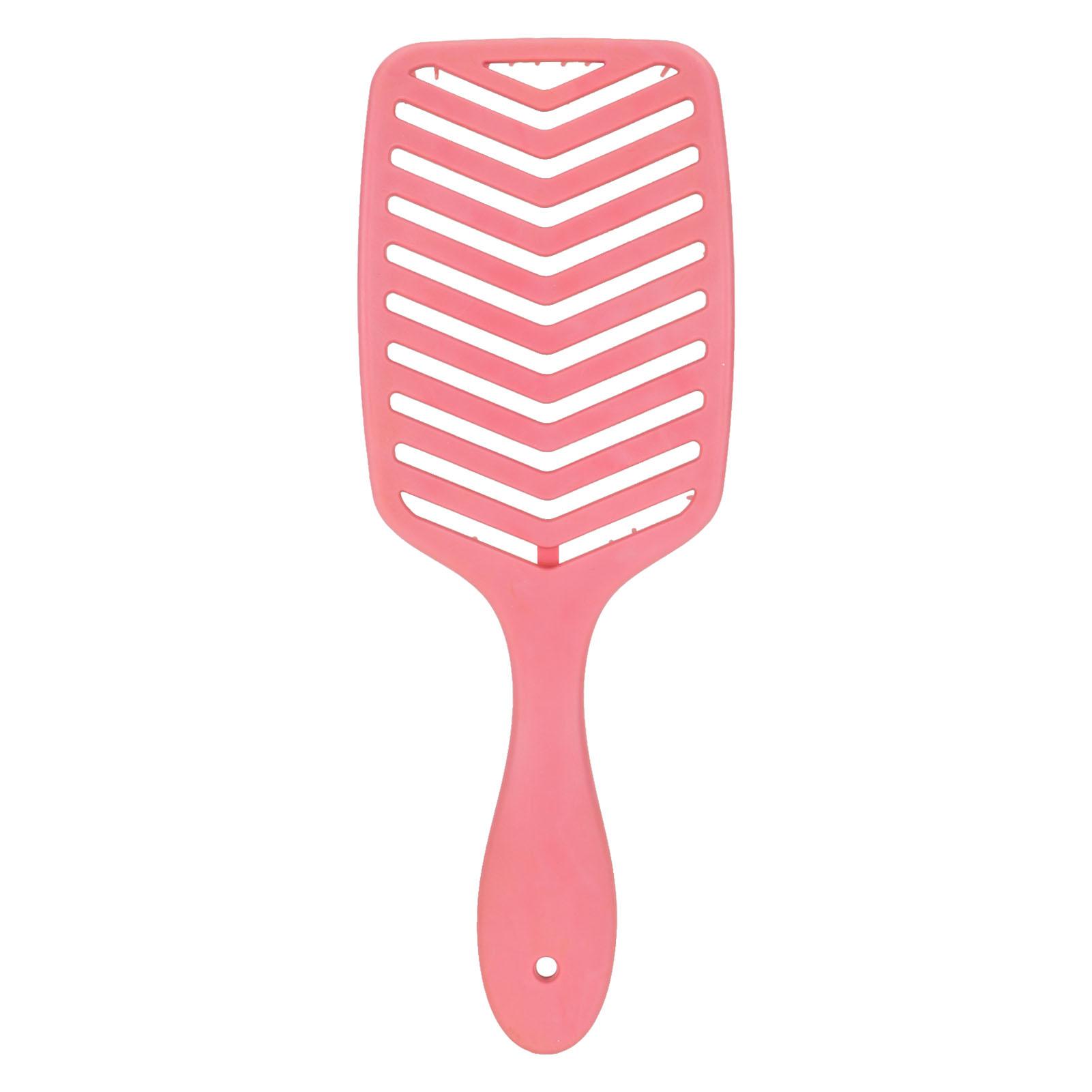 

Полая расческа для распутывания волос, для влажных и сухих волос, для быстрой сушки феном, изогнутая расческа для укладки волос для женщин и мужчин розы красного