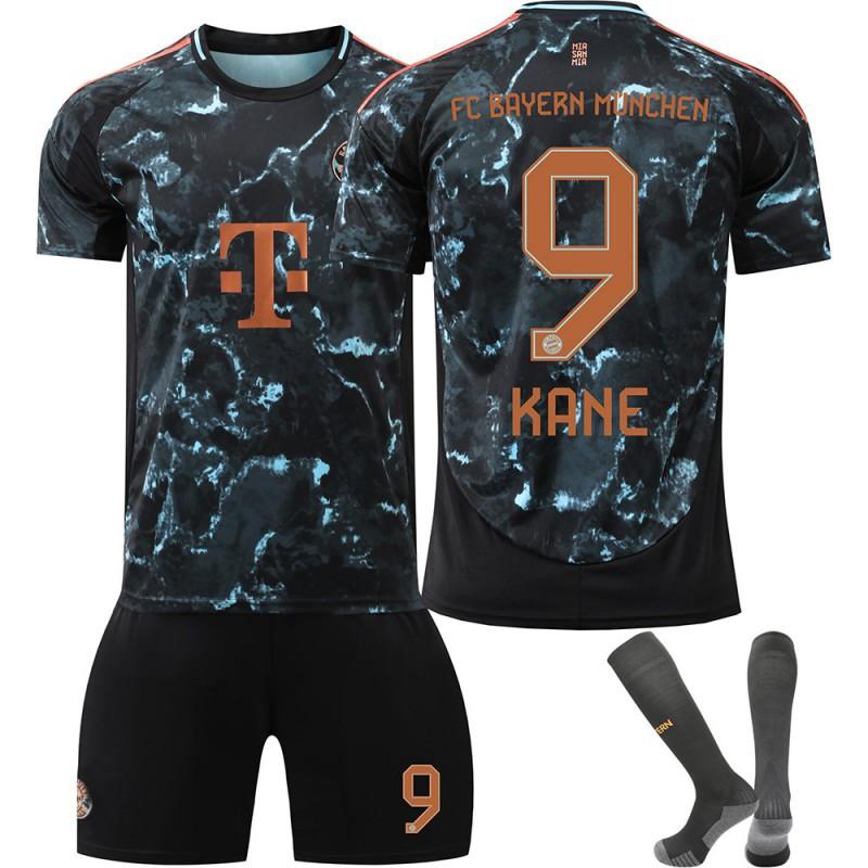 2425 Bayern Jerseys 3 Jin Min Zai No. 9 Kane 10 Sanet 25 Muller Children's Away Football Uniform Set