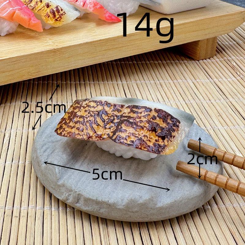 Symulacja 3d Model Sushi Zabawki do gotowania Japońskie jedzenie Sushi z łososiem Kulka ryżowa Symulacja Model jedzenia Rekwizyty wystawowe Brelok Biżuteria