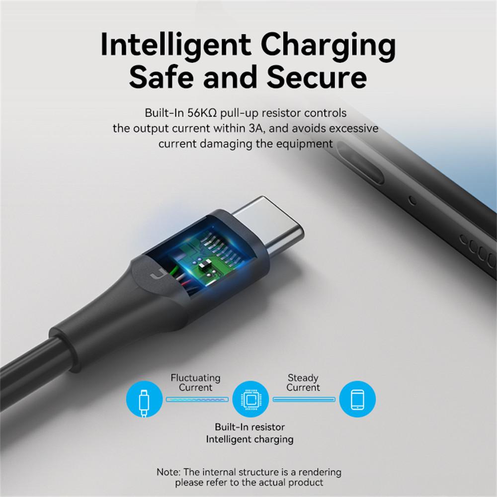 VENTION CTHBG CTH Series 1.5m 2.0 USB-A Male to USB-C Male 3A Data Cable High Speed 480Mbps 60W Charging Cord