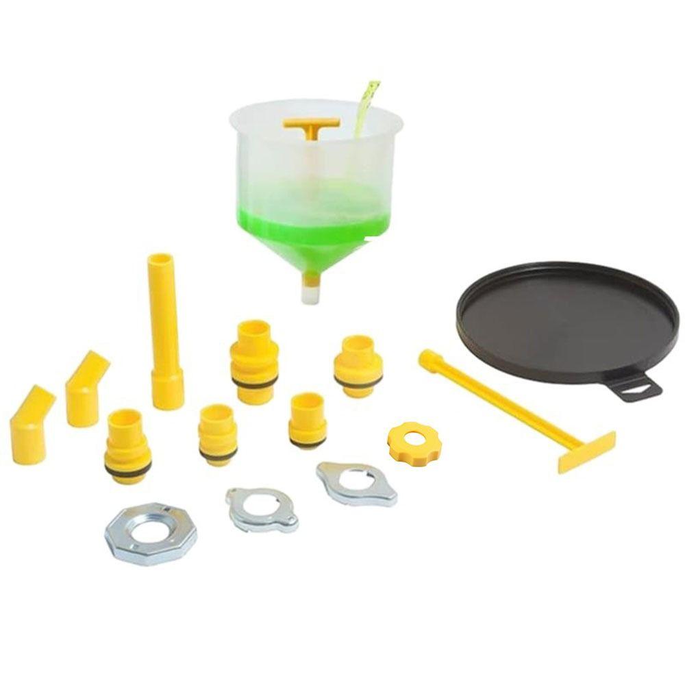 15Pcs/Set Spill Proof Car Antifreeze Funnel Universal Fit Radiator Filling Tool  Automotive Use