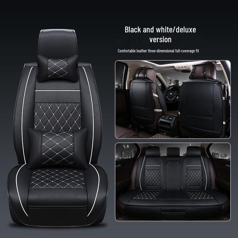 Diamond-Shaped Split Full-Surround Car Seat Cushion for All Seasons