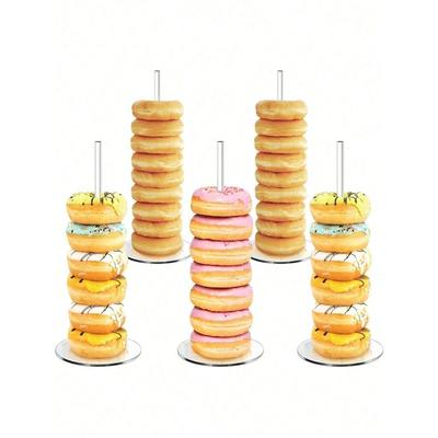1pc Clear Acrylic Donut Stand, Round Shape, Birthday Party Wedding Food Display Rack Wedding Decor Wedding Party Supplies Wedding