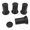 4pcs Round Furniture Lifters with Rubber Non Slip Pads Plastic Bed and Furniture Raisers Set