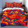 Colorful, Geometric, Swirls. Bedding Duvet Cover Sets Duvet Covers Pillowcases Gifts (1 * Duvet Cover 2 * Pillowcases, Without Duvet Insert)