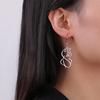 My Shape Cute Cat and Dog Dangle Earrings for Women Girls Stainless Steel Lovely Kitten Animal Drop Earring Fashion Jewelry Gift