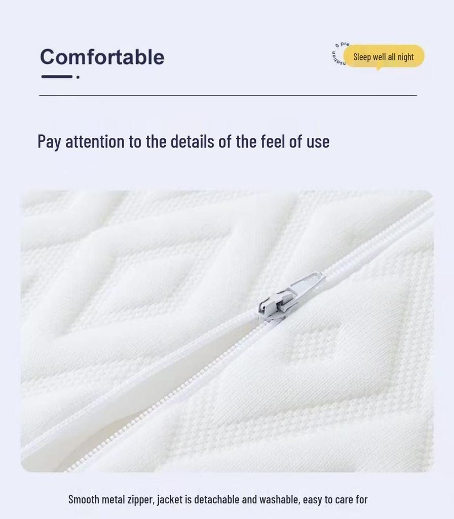 J5D Memory Foam Cervical Pillow: Durable, Washable, Non-Collapsing Neck Support for Home Use.