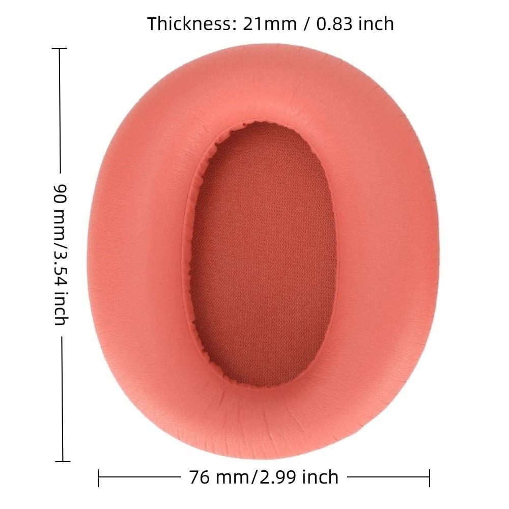 2PCS Leather Noise Isolation Ear Pads for EDIFIER W820NB Bluetooth Headset Ear Pads Replacement