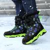Winter Children's Plus Size  Anti Slip Wear-resistant and Plush Warm Outdoor High Top Cotton Shoes Snow Boots