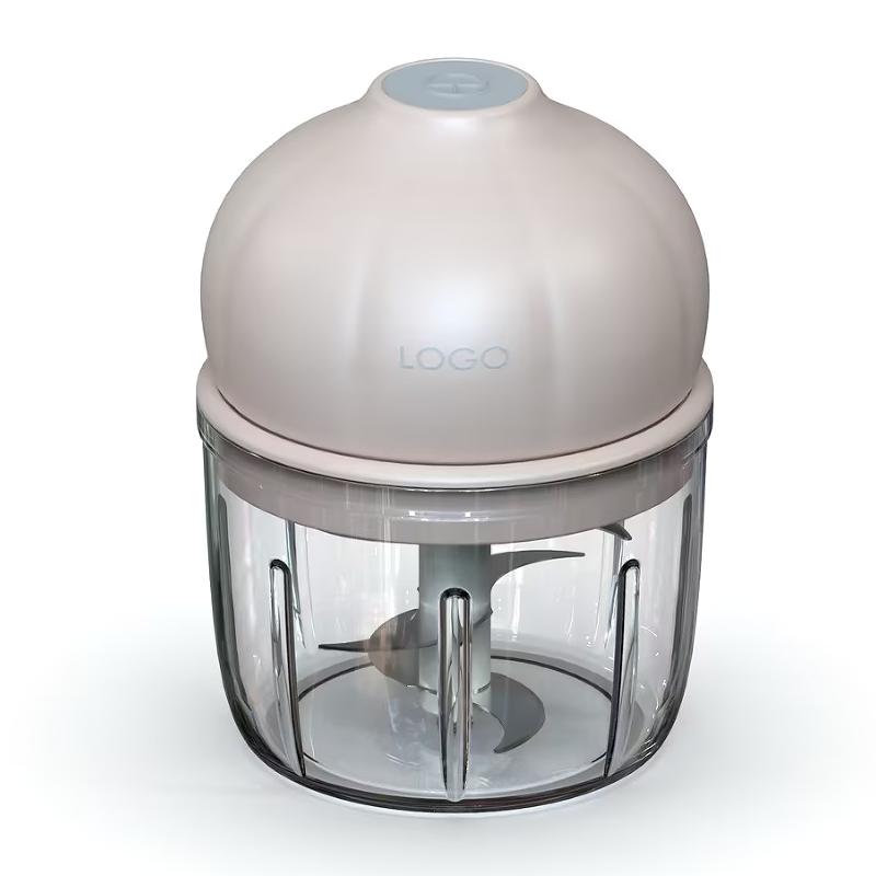 Cute Style Multifunction Fruit & Vegetable Garlic Choppers AS Material Bottle Electric Charging Home Kitchen Use