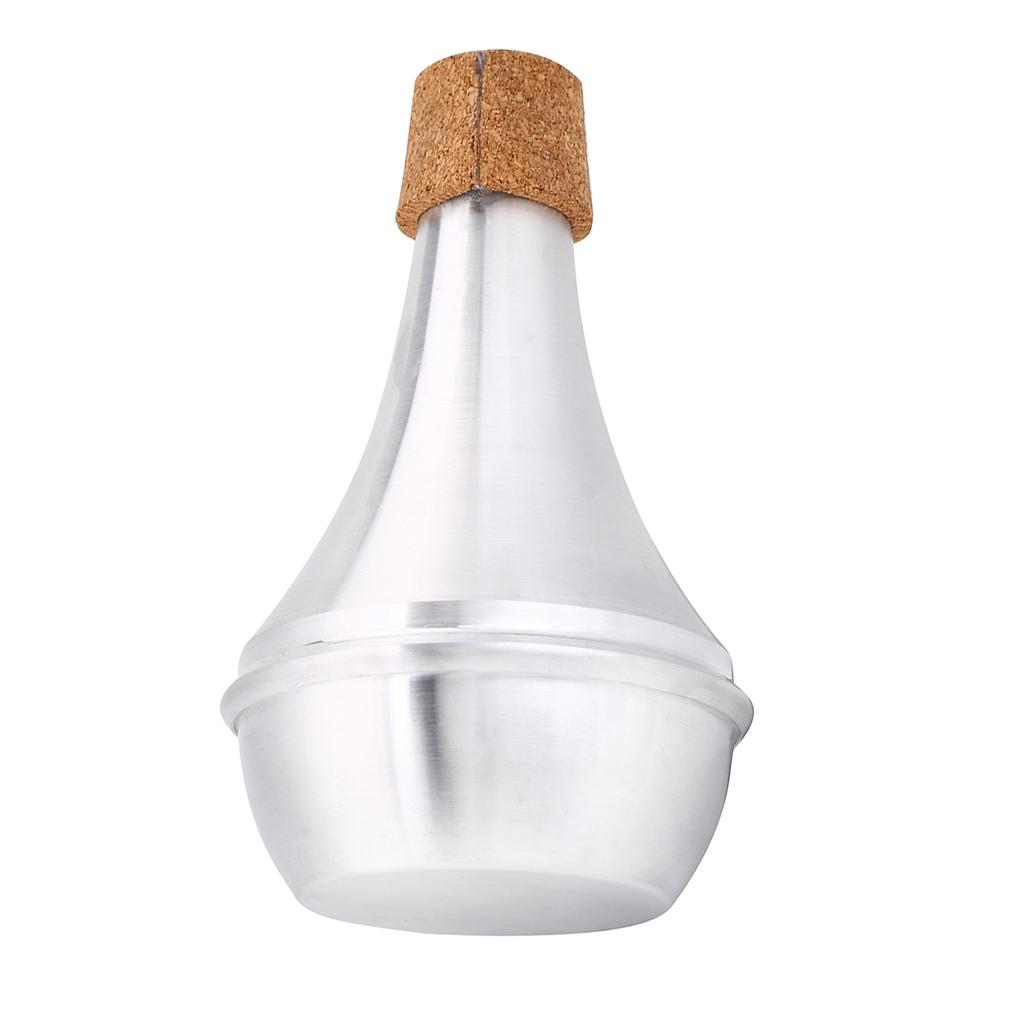 Aluminum Alloy & Cork Practice Trumpet Mute Brasses Musical Instrument Part Accessory