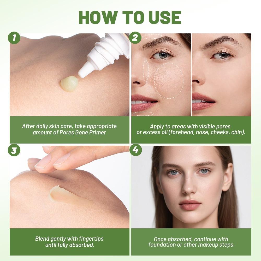 Oil-controlled Breathable Brightening Makeup Pre-creasing Jelly Texture Makeup Primer Waterproof Clothing Can't Remove Makeup Facial Makeup