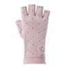Cotton Women Half-finger Gloves Anti-slip Driving Gloves Fashion Sunscreen Gloves  Outdoor Sports