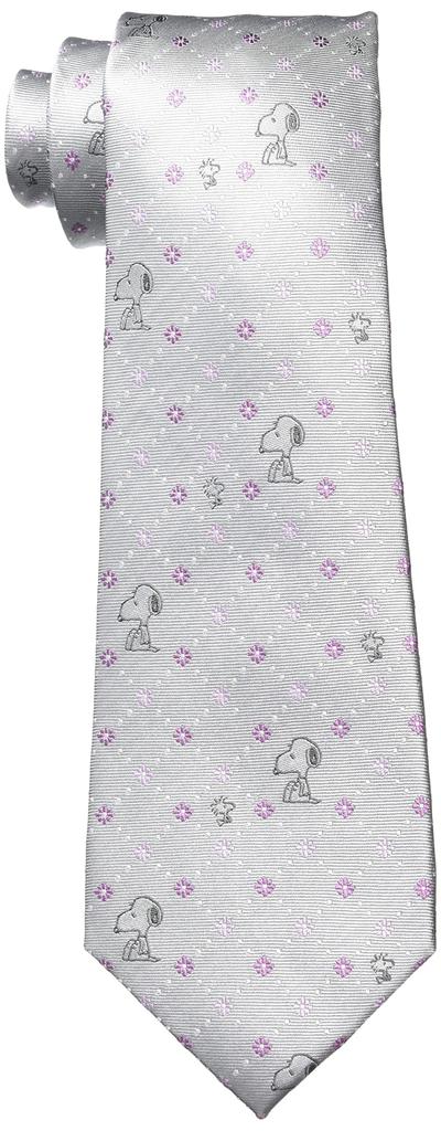 Peanuts Snoopy Tie, Silver, SNOOPY Brand Tie, Gift