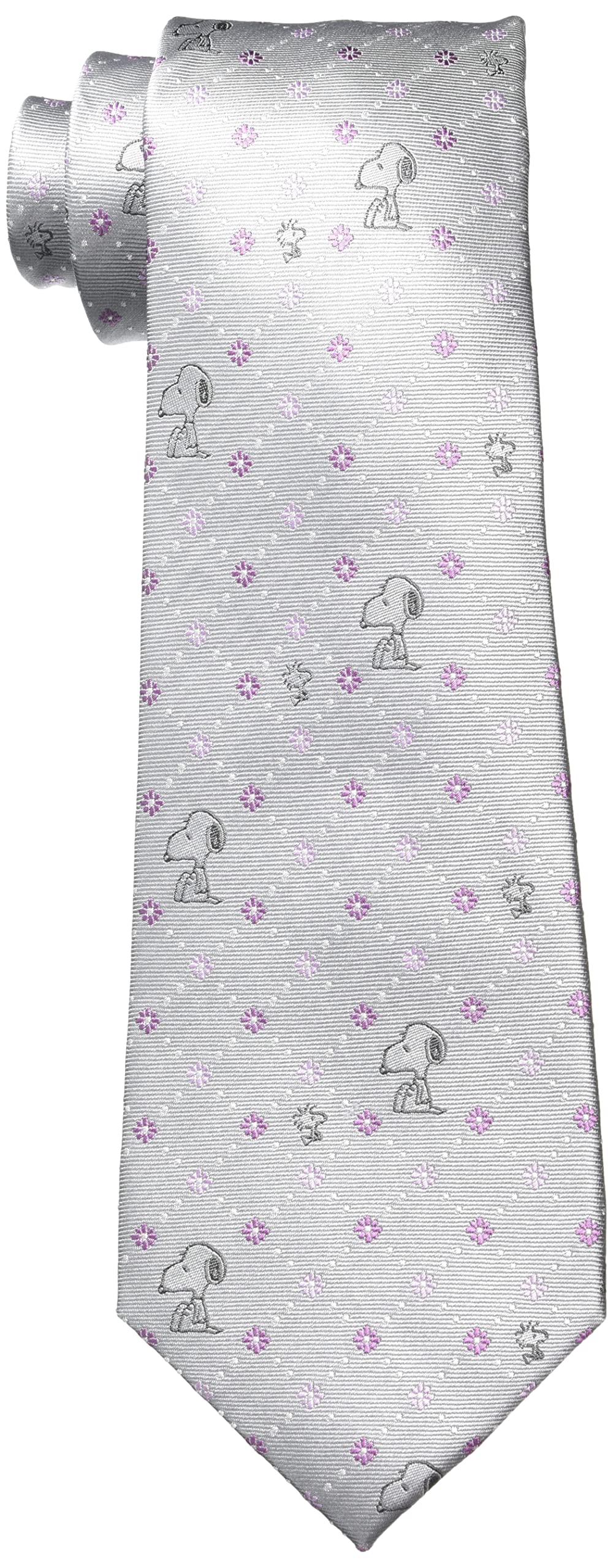 

Галстук Snoopy Галстук Серебряный SNOOPY Фирменный Галстук Подарок [Peanuts] серебряный