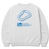 Seupeullaesikodeu Heavy Crewneck Sweatshirt Melange White - Free Climbing